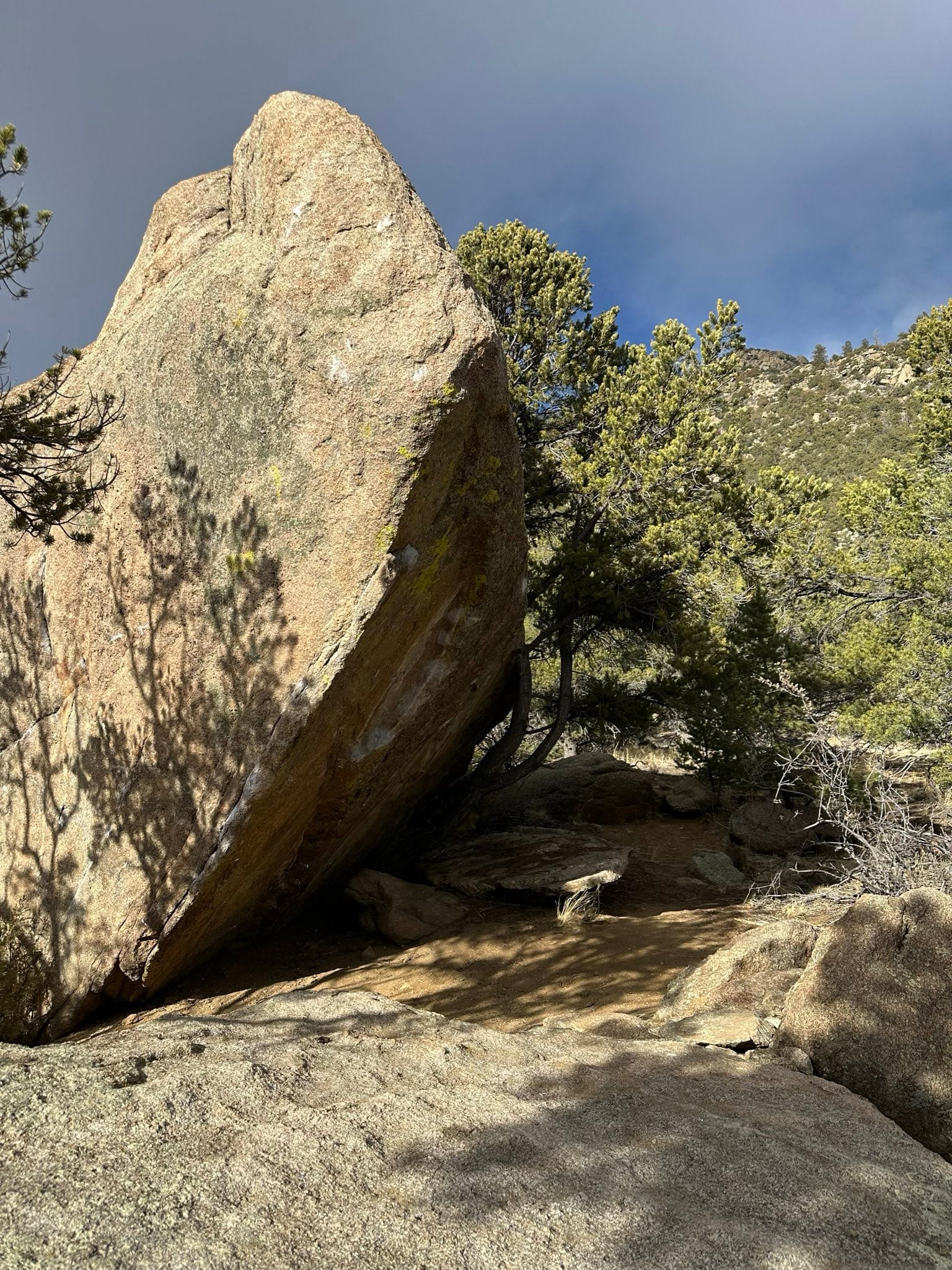 spirit rock on a mtn path