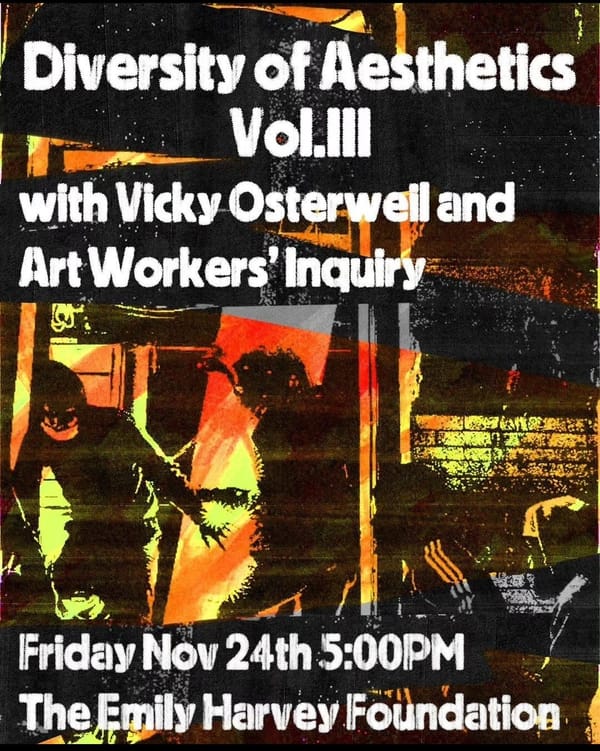 Talk and Event in NYC Friday